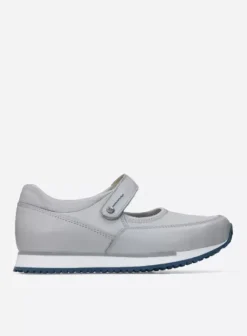 Bandschoenen|Wandelschoenen|Wolky e-Step lichtgrijs/atlantisch blauw leer