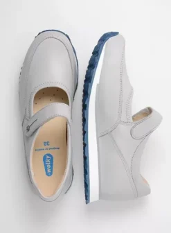 Bandschoenen|Wandelschoenen|Wolky e-Step lichtgrijs/atlantisch blauw leer