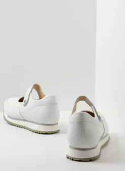 Bandschoenen|Wandelschoenen|Wolky e-Step wit/lichtgroen leer