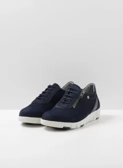 Hallux Valgus|Veterschoenen|Wolky Etosha HV blauw-zomer nubuck
