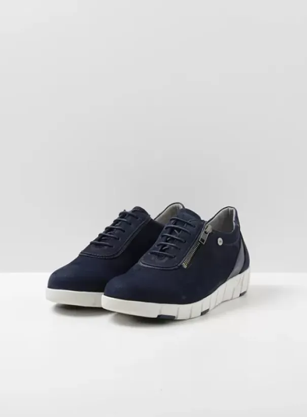 Hallux Valgus|Veterschoenen|Wolky Etosha HV blauw-zomer nubuck