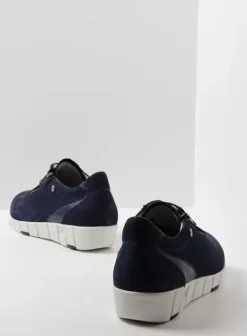 Hallux Valgus|Veterschoenen|Wolky Etosha HV blauw-zomer nubuck