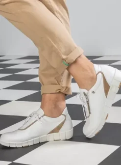 Hallux Valgus|Veterschoenen|Wolky Etosha HV wit/beige leer