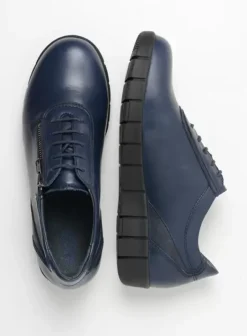 Hallux Valgus|Veterschoenen|Wolky Etosha HV blauw leer