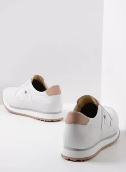 Wandelschoenen|Sneakers|Wolky e-Walk wit/nude leer