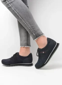 Wandelschoenen|Sneakers|Wolky e-Walk winterblauw stretch nubuck