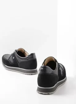 Wandelschoenen|Sneakers|Wolky e-Walk zwart combi leer