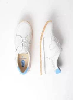 Wandelschoenen|Sneakers|Wolky e-Walk wit/blauw leer