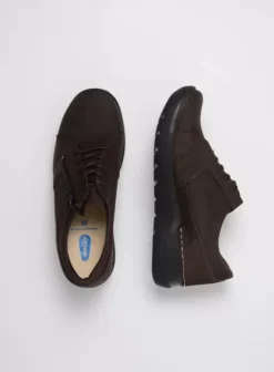 Hielspoor|Wandelschoenen|Wolky Feltwell donkerbruin nubuck