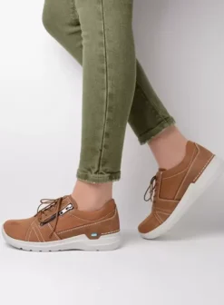 Hielspoor|Wandelschoenen|Wolky Feltwell tobacco bruin nubuck
