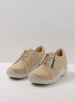 Hielspoor|Veterschoenen|Wolky Feltwell beige nubuck