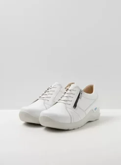Hielspoor|Wandelschoenen|Wolky Feltwell wit leer