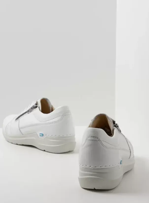 Hielspoor|Wandelschoenen|Wolky Feltwell wit leer