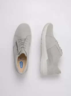 Hielspoor|Wandelschoenen|Wolky Feltwell lichtgrijs nubuck