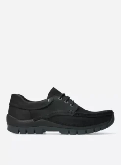 Comfortschoenen|Veterschoenen|Wolky Fly men zwart nubuck