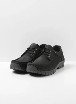 Comfortschoenen|Veterschoenen|Wolky Fly men zwart nubuck