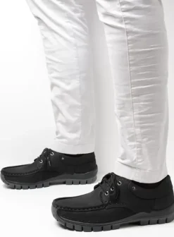 Comfortschoenen|Veterschoenen|Wolky Fly men zwart nubuck