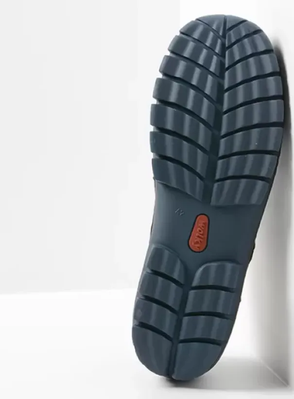 Comfortschoenen|Veterschoenen|Wolky Fly men blauw nubuck