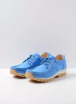 Veterschoenen|Voorjaar/zomer|Wolky Fly Summer hemelsblauw nubuck