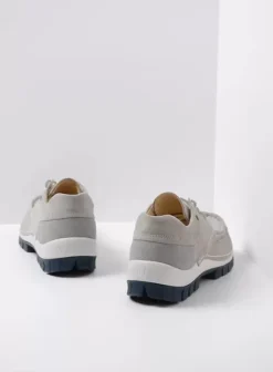 Veterschoenen|Wolky Fly Summer lichtgrijs nubuck
