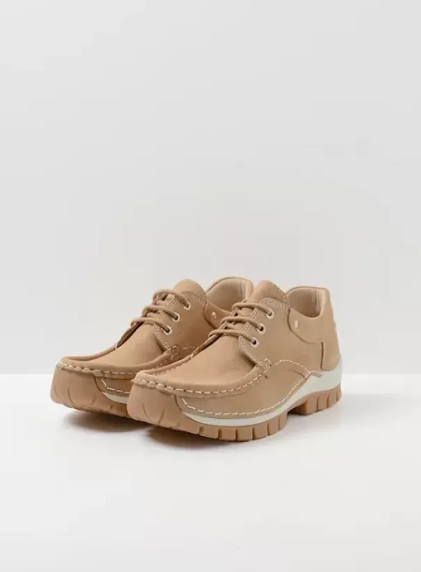 Veterschoenen|Wolky Fly Summer beige nubuck