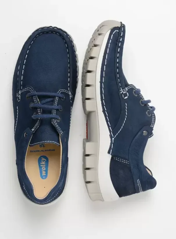 Veterschoenen|Wolky Fly Summer denim nubuck