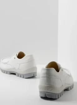 Veterschoenen|Wolky Fly Summer wit/lichtblauw leer