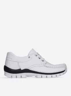 Veterschoenen|Voorjaar/zomer|Wolky Fly Summer wit/zwart leer