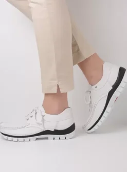 Veterschoenen|Voorjaar/zomer|Wolky Fly Summer wit/zwart leer