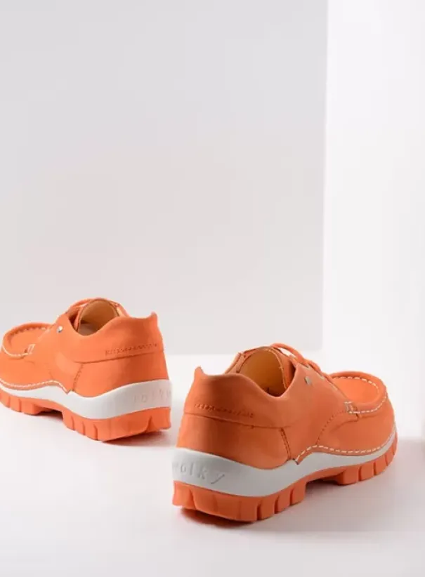 Veterschoenen|Voorjaar/zomer|Wolky Fly Summer oranje nubuck