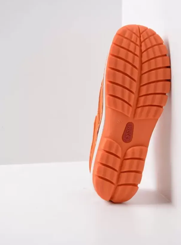 Veterschoenen|Voorjaar/zomer|Wolky Fly Summer oranje nubuck