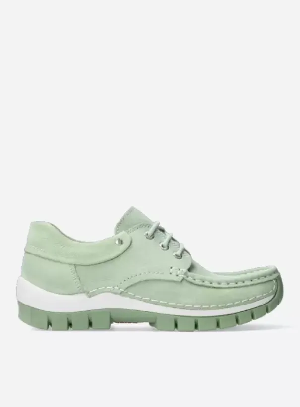 Veterschoenen|Wolky Fly Summer lichtgroen nubuck