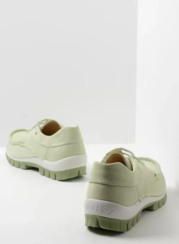 Veterschoenen|Wolky Fly Summer lichtgroen nubuck