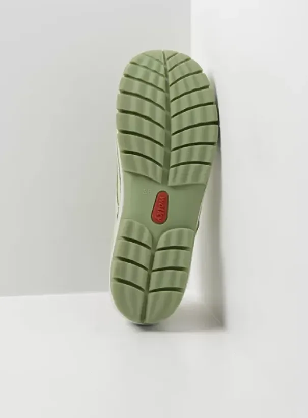 Veterschoenen|Wolky Fly Summer lichtgroen nubuck