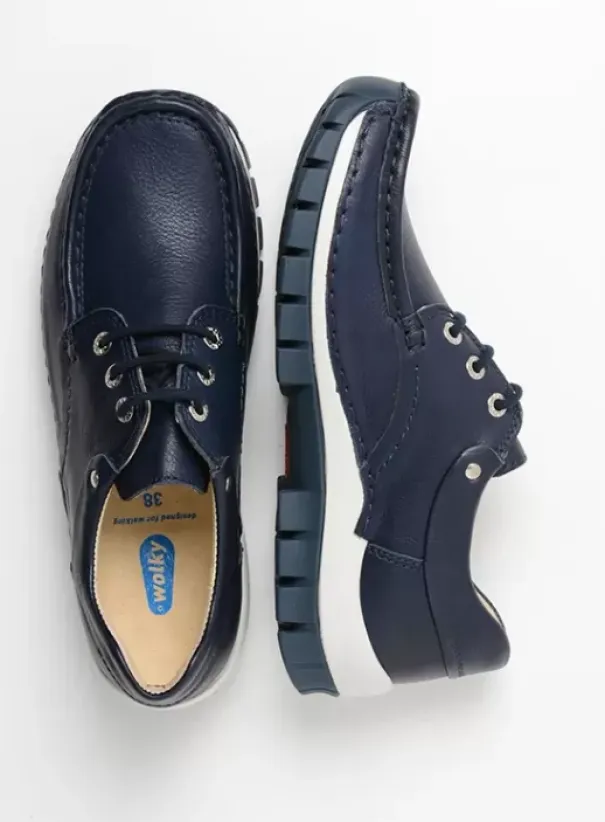 Veterschoenen|Wolky Fly Summer denim leer