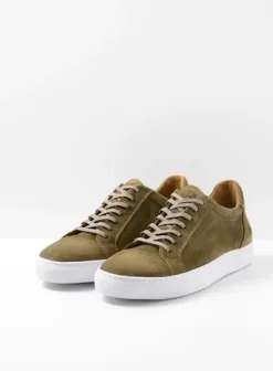 Veterschoenen|Sneakers|Wolky Forecheck donker taupe suede