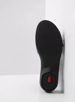 Sandalen|Wolky Fria denim blauw leer