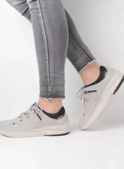 Wandelschoenen|Sneakers|Wolky Galena lichtgrijs nubuck