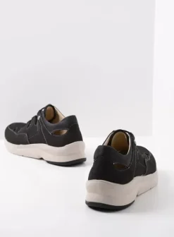Wandelschoenen|Sneakers|Wolky Galena zwart zomer nubuck