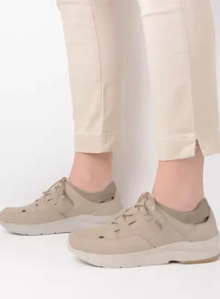 Wandelschoenen|Sneakers|Wolky Galena beige nubuck
