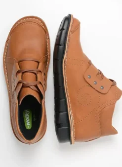 Veterschoenen|Wolky Gallo Vegan cognac
