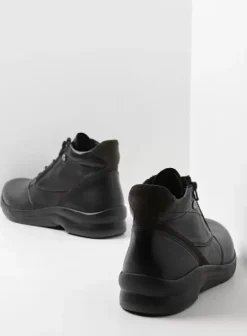 Wandelschoenen|Veterschoenen|Wolky Glacier zwart leer