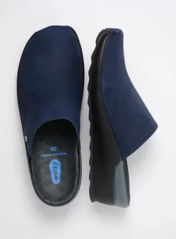 Slippers|Klompen|Wolky Go denim nubuck