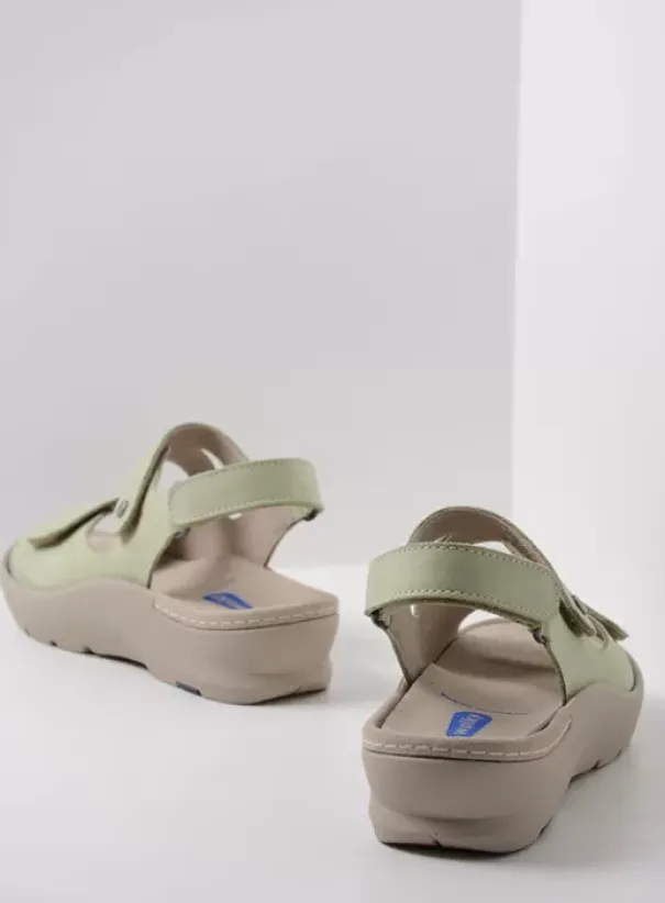 Sandalen|Wolky Harlem lichtgroen nubuck