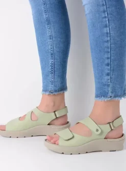 Sandalen|Wolky Harlem lichtgroen nubuck