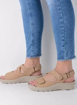 Sandalen|Wolky Harlem beige nubuck