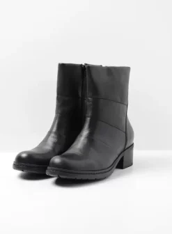 Enkellaarsjes|Laarzen|Wolky Hinton zwart leer