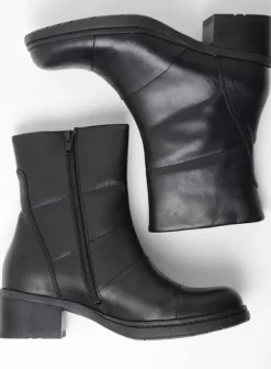 Enkellaarsjes|Laarzen|Wolky Hinton zwart leer