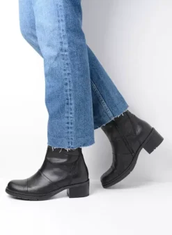 Enkellaarsjes|Laarzen|Wolky Hinton zwart leer