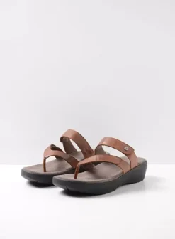 Slippers|Voorjaar/zomer|Wolky Hobie cognac leer